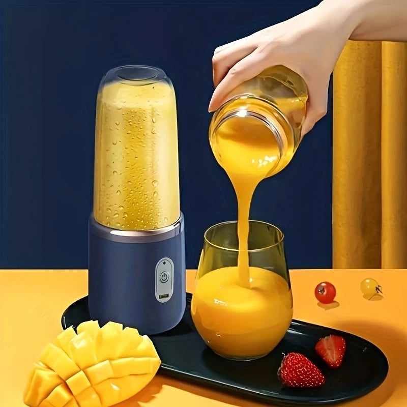 Liquidificador Portátil  400ML Com 6 Laminas (Com 2 Copos)
