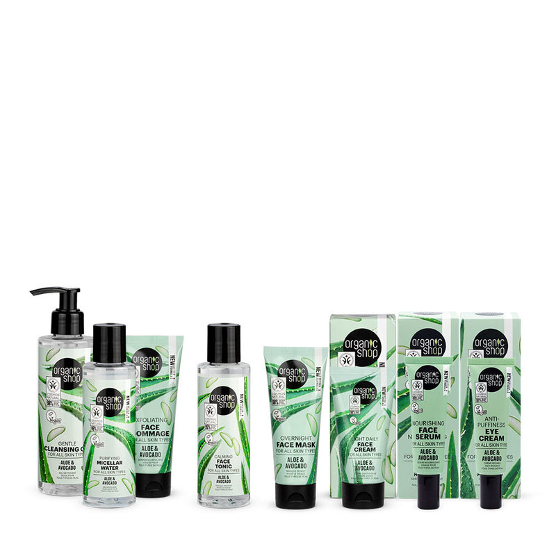 Kit Facial Supremo Organic Shop - Pele Perfeita com Aloe Vera e Abacate Orgânico (PROMOÇÃO)